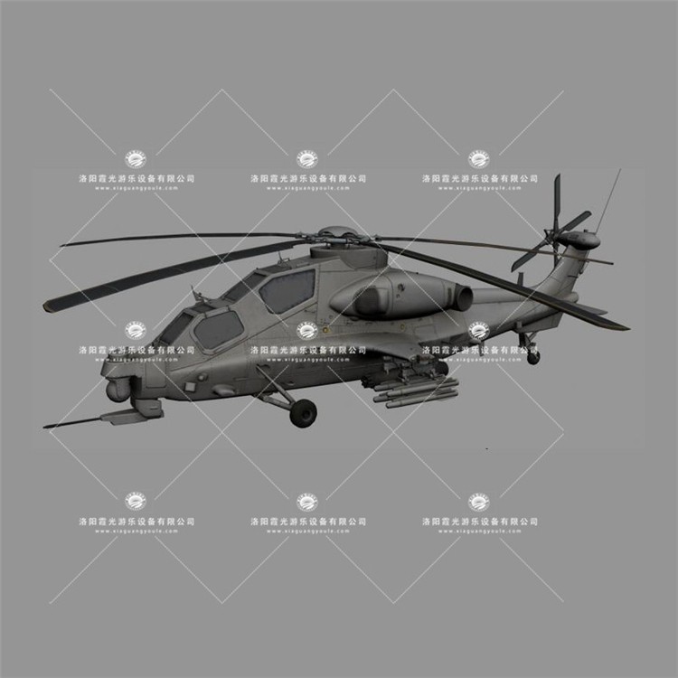 宁夏武装直升机3D模型